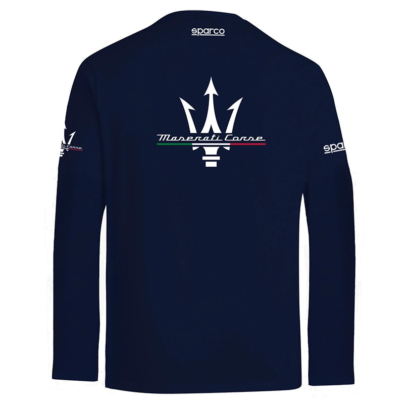 Sparco - T-shirt a manica lunga Maserati Corse (blue)