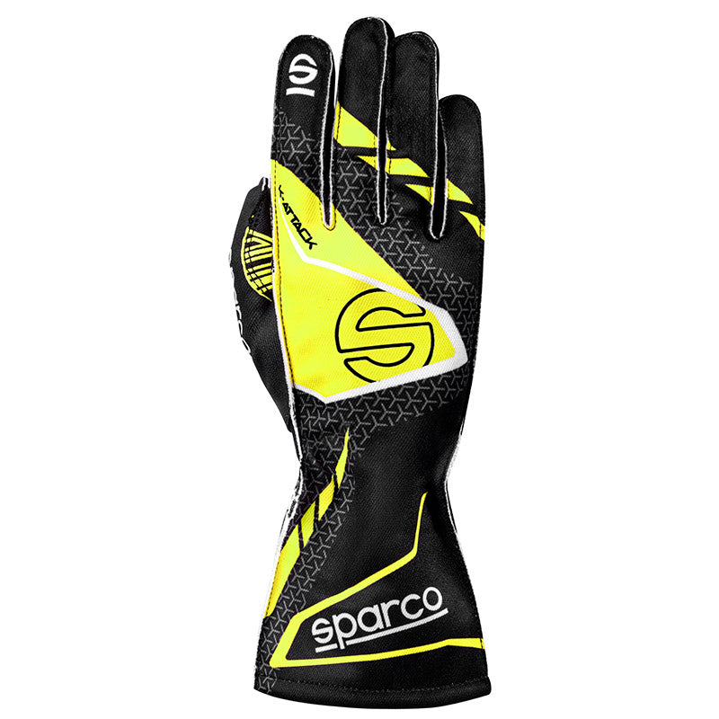 Sparco - Guanti karting K-Attack (black/yellow) - Ravasicorse