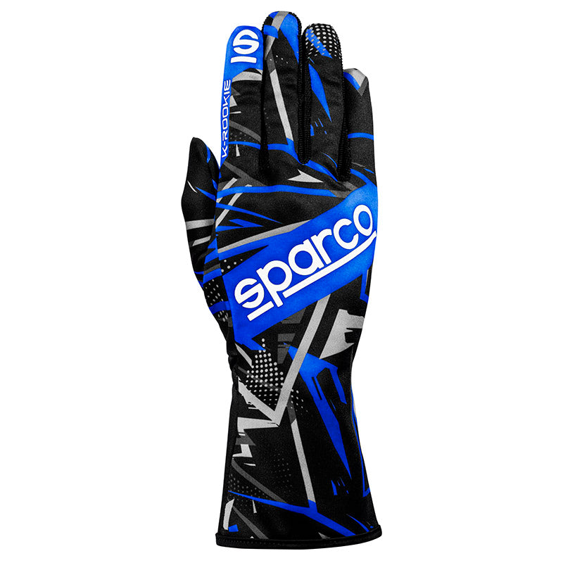 Sparco - Guanti karting K-Rookie (black/blue) - Ravasicorse