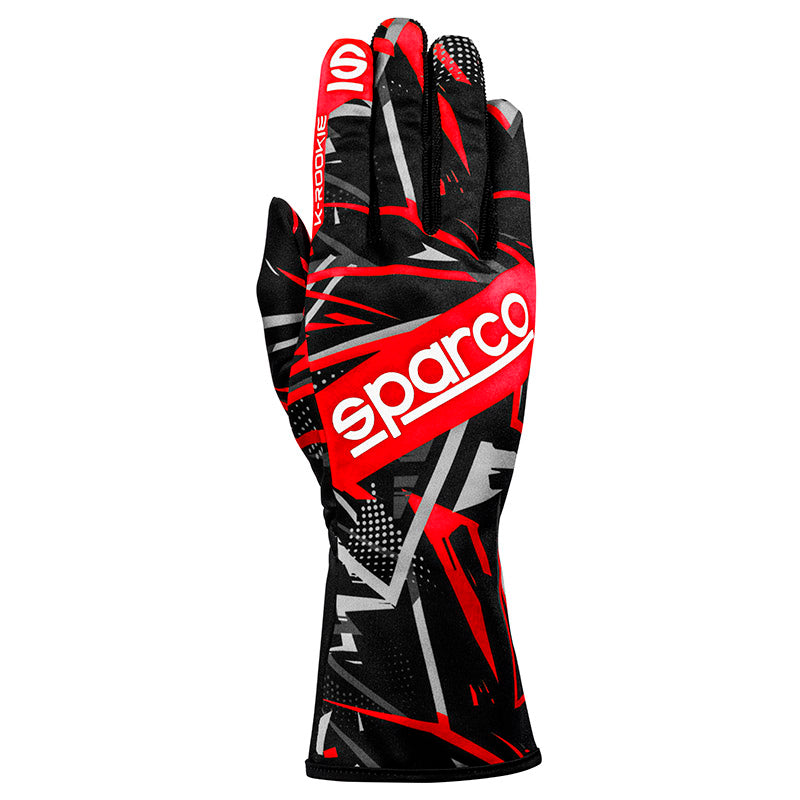 Sparco - Guanti karting K-Rookie (black/red) - Ravasicorse