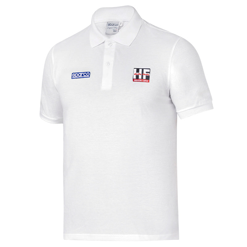 Sparco - Polo HF Squadra Corse (white) - Ravasicorse