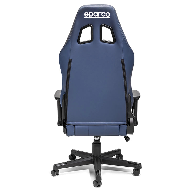 Sparco - Poltrona Coach (blue navy con cuciture argento)