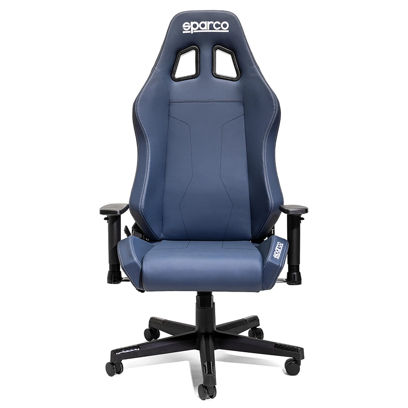 Sparco - Poltrona Coach (blue navy con cuciture argento)