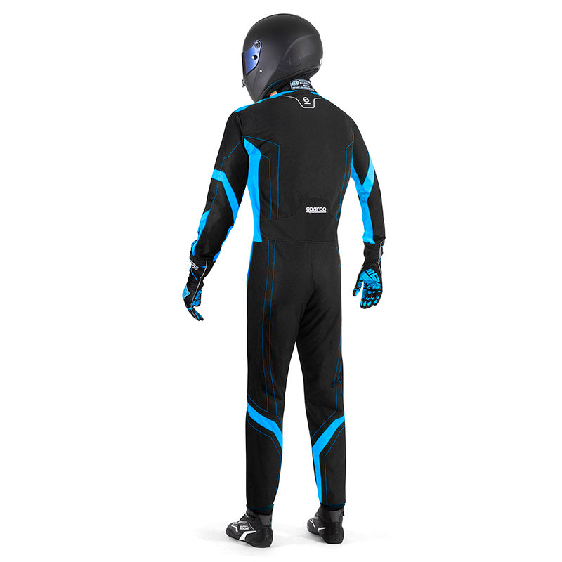 Sparco - Tuta kart Thunder Advanced (black/blue - FIA 8877-2022) - Ravasicorse