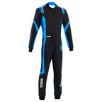 Sparco - Tuta kart Thunder Advanced (black/blue - FIA 8877-2022) - Ravasicorse