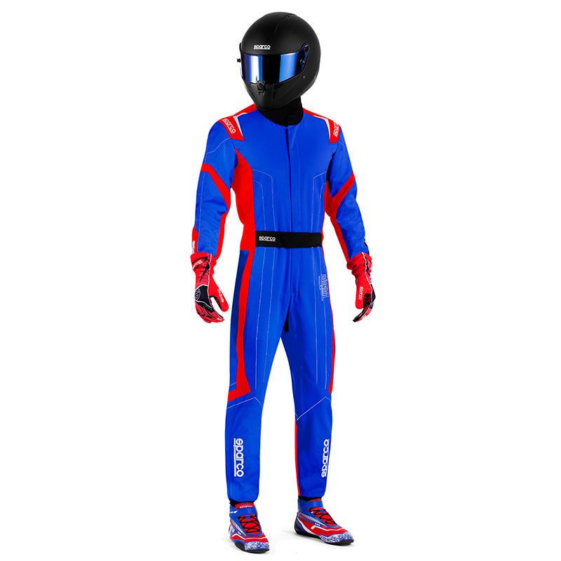 Sparco - Tuta kart Thunder Advanced (blue/red - FIA 8877-2022) - Ravasicorse