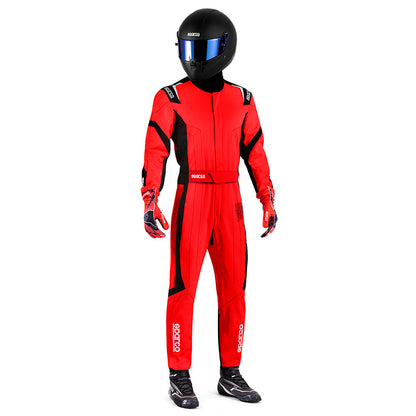 Sparco - Tuta kart Thunder Advanced (red - FIA 8877-2022) - Ravasicorse