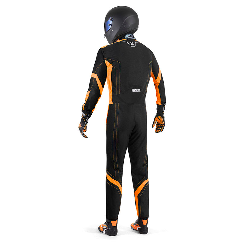 Sparco - Tuta kart Thunder Advanced (black/orange - FIA 8877-2022) - Ravasicorse