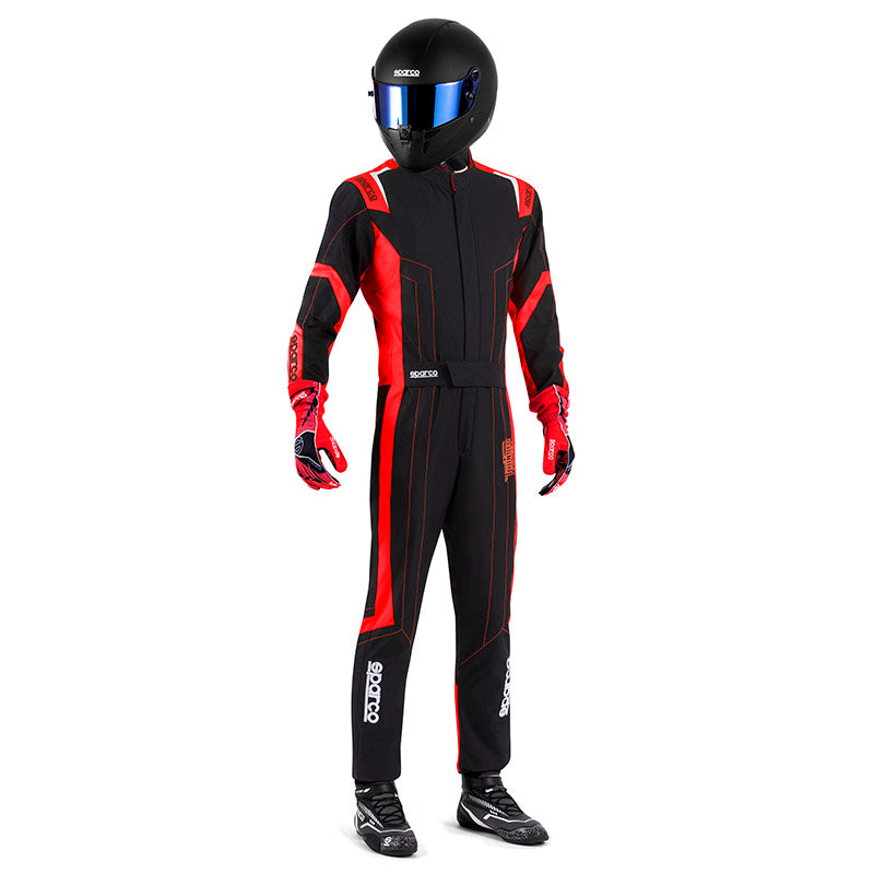 Sparco - Tuta kart Thunder Advanced (black/red - FIA 8877-2022) - Ravasicorse