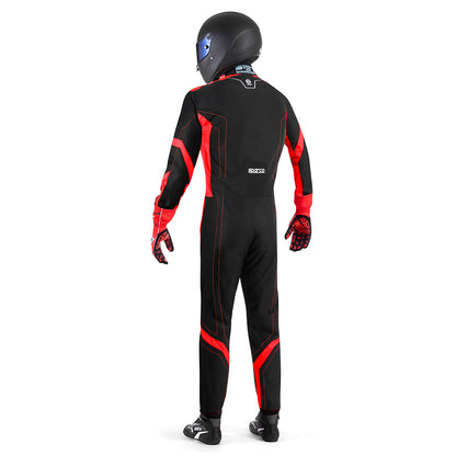 Sparco - Tuta kart Thunder Advanced (black/red - FIA 8877-2022) - Ravasicorse