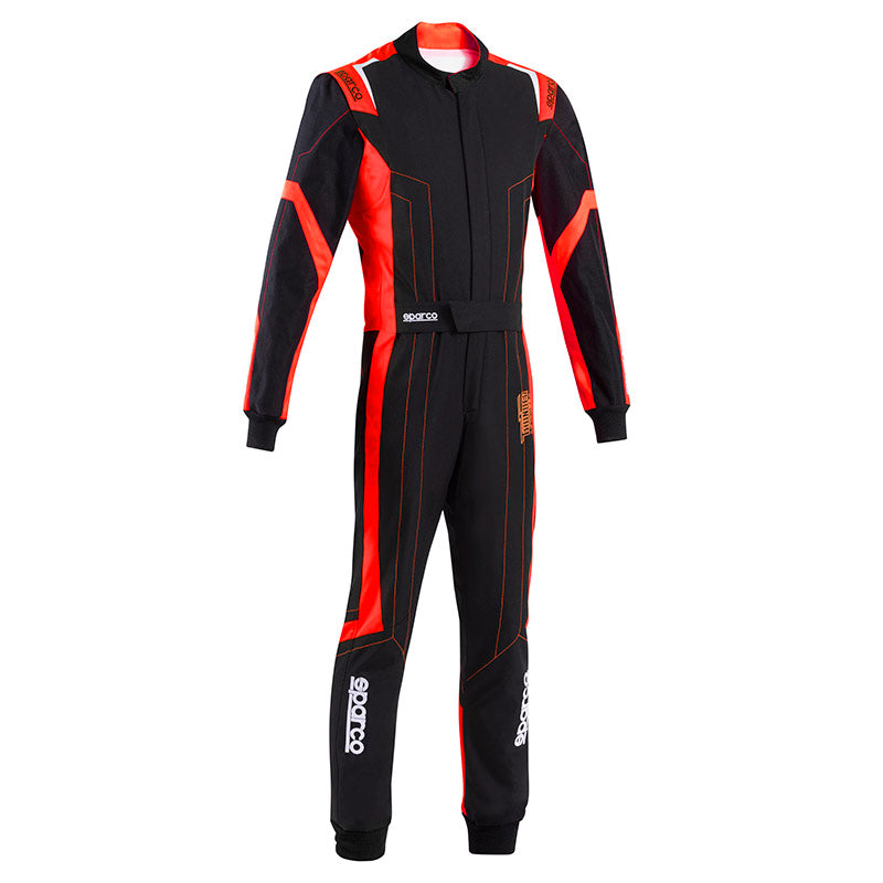 Sparco - Tuta kart Thunder Advanced (black/red - FIA 8877-2022) - Ravasicorse
