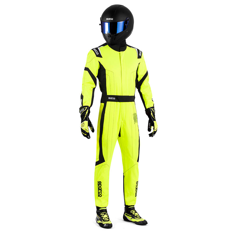 Sparco - Tuta kart Thunder Advanced (yellow - FIA 8877-2022) - Ravasicorse