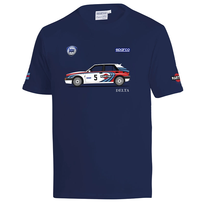 Sparco - T-Shirt Lancia Delta HF Integrale Martini Racing (blue)