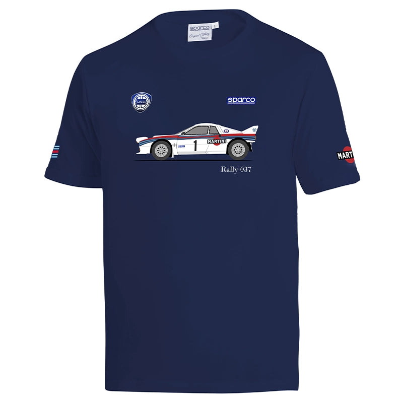 Sparco - T-Shirt Lancia Rally 037 Martini Racing (blue)