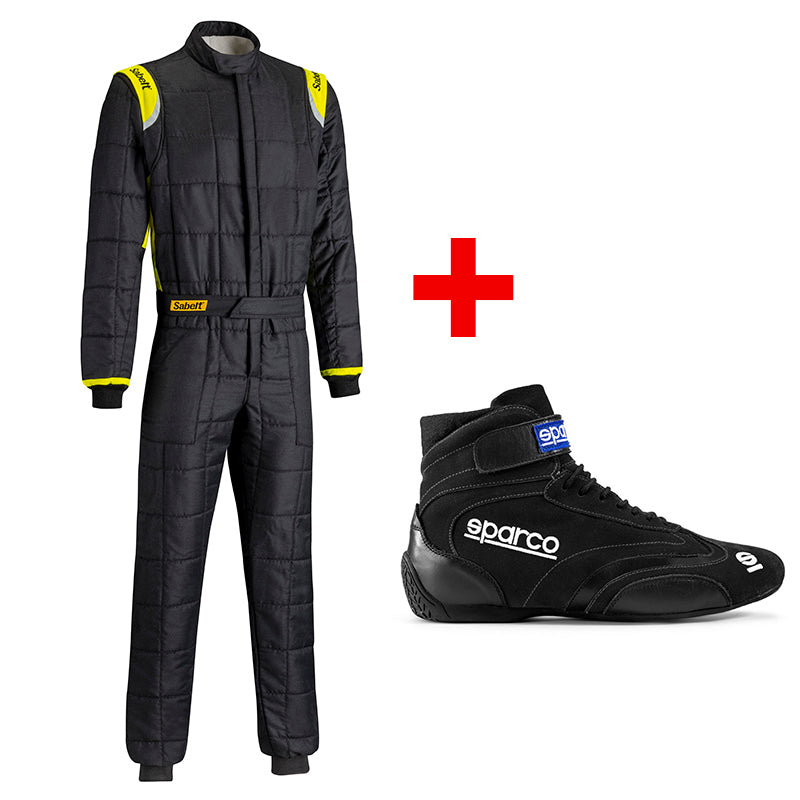 Sabelt Challenge TS-2 (black/yellow) + Sparco TOP (black) - Ravasicorse