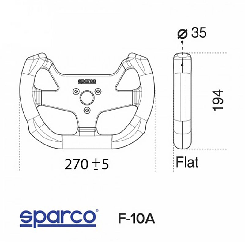 Sparco - Volante F-10A - Suede leather