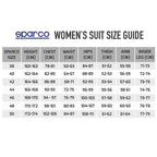 Woman's suite size guide