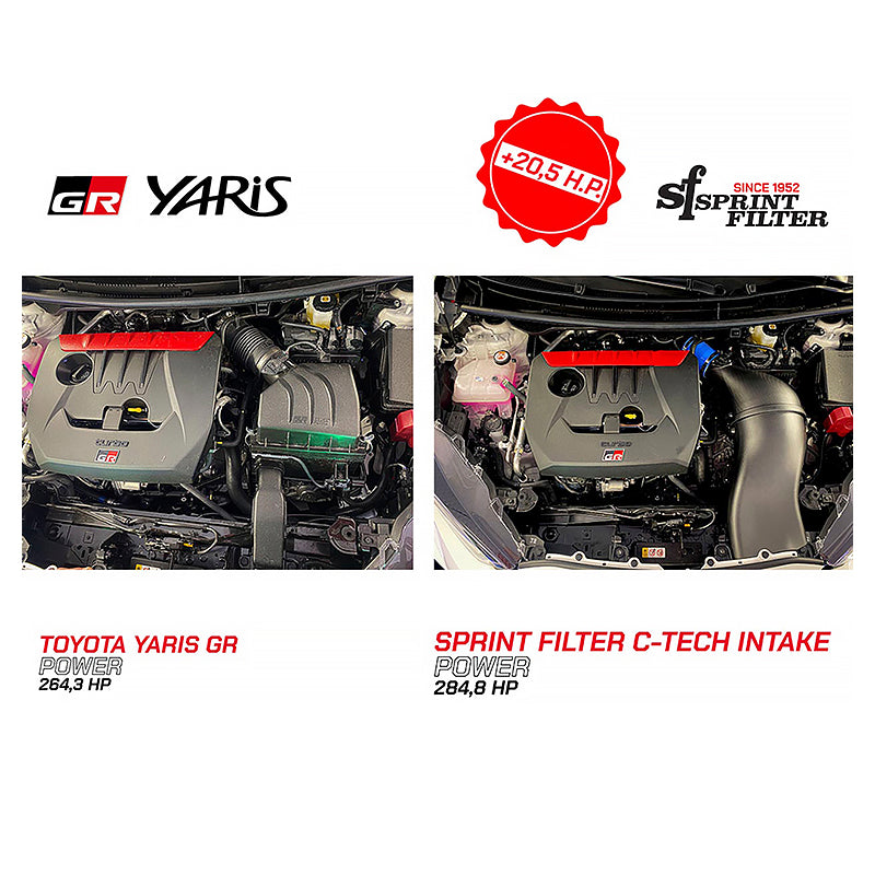Sprint Filter - Kit aspirazione in carbonio C-Tech per Toyota Yaris GR & Facelift (2020-) - Ravasicorse