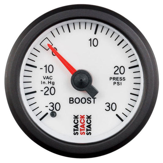 Stack - Meccanici pressione turbo -30 - +30 psi (white)