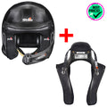 PROMO PACK: Stilo - VENTI4 WRC Carbon Rally (FIA 8859-2024) + Hans - Club & Sport 2 Composite - Ravasicorse