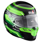 Stilo - Casco karting ST6 CMR Carbon Lite Graphyc (green) - Snell CMR 2016