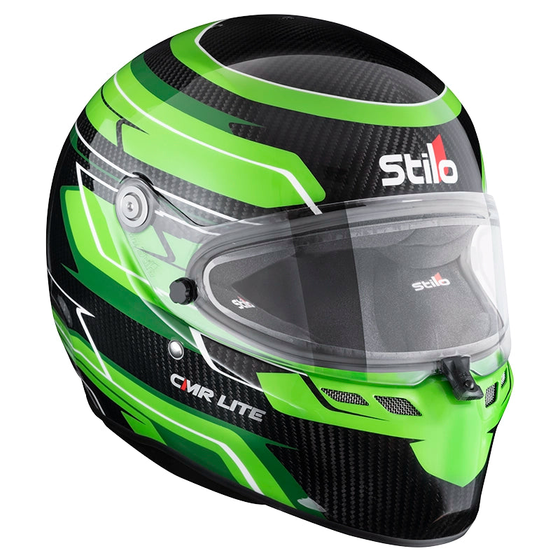 Stilo - Casco karting ST6 CMR Carbon Lite Graphyc (green) - Snell CMR 2016