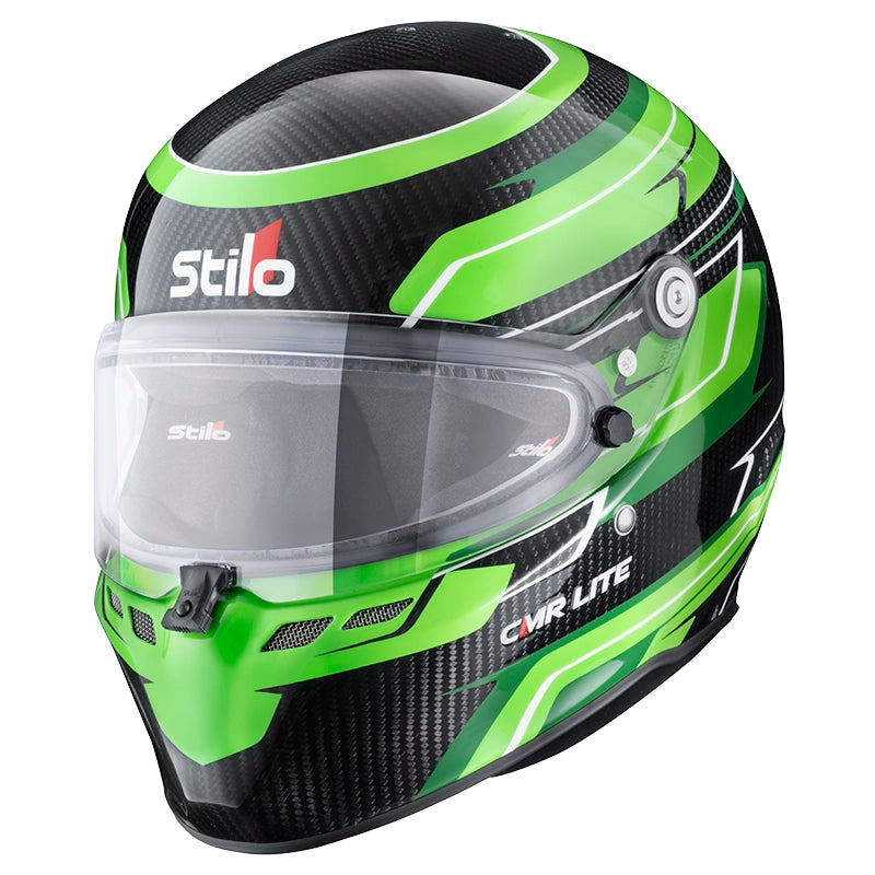 Stilo - Casco karting ST6 CMR Carbon Lite Graphyc (green) - Snell CMR 2016