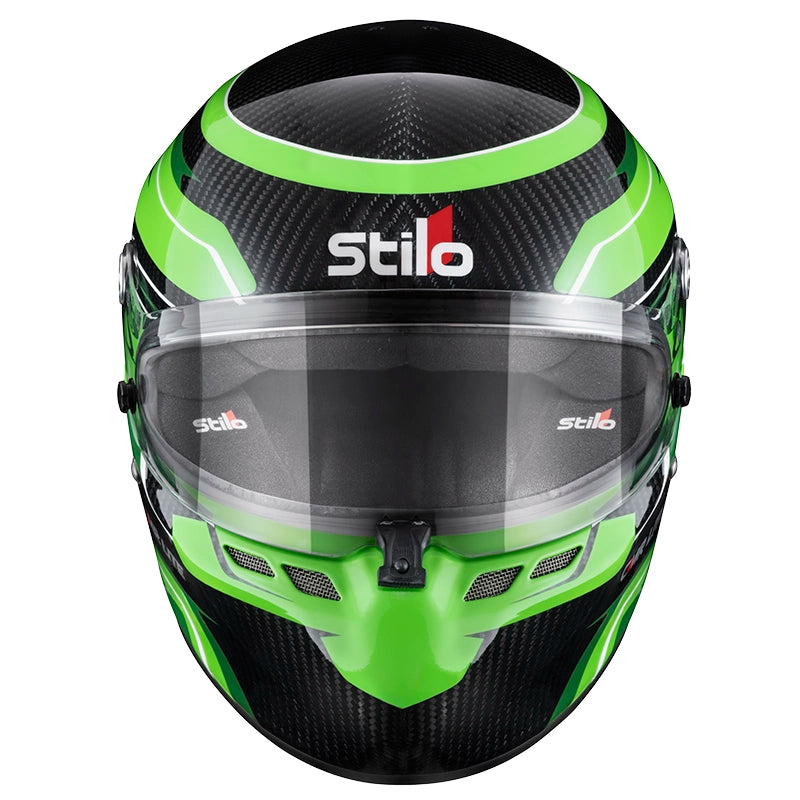 Stilo - Casco karting ST6 CMR Carbon Lite Graphyc (green) - Snell CMR 2016