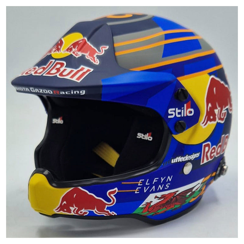 Stilo - Mini Helmet replica Elfyn Evans - Toyota Gazoo Racing (scala 1:2) - Ravasicorse