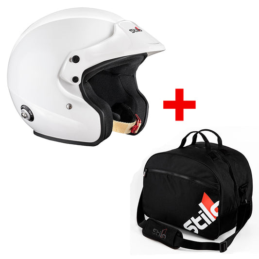Stilo Sport Jet (white) + Borsa porta casco e hans