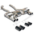 Supersprint - Finale con silenziatore 2 x Ø90 mm DX+SX (Gun Metal Grey) x BMW M3 F80 / M4 F82 incl. Competition + Valvole - Ravasicorse