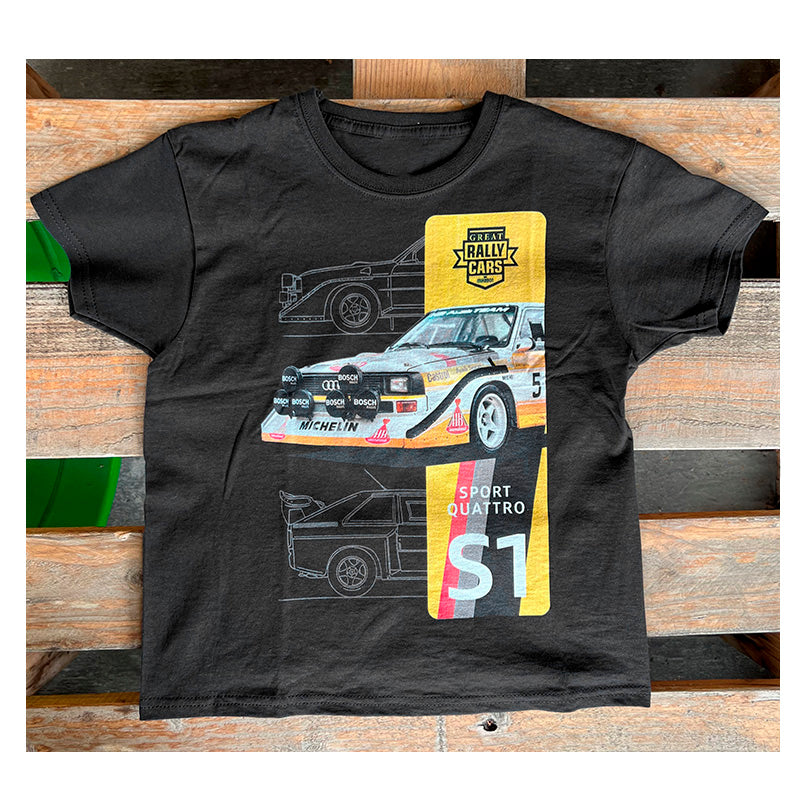 T-Shirt Audi Quattro S1 (black) - Ravasicorse