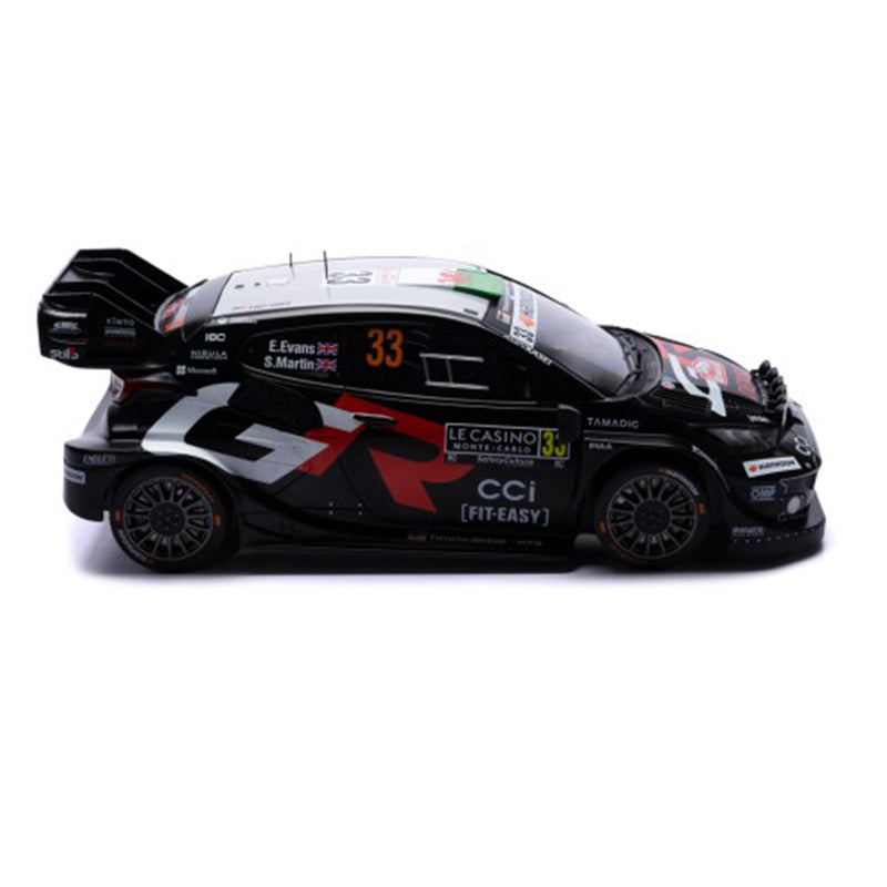 IXO Models - Toyota GR Yaris Rally1 #33 E.Evans - S.Martin Rallye Monte-Carlo 2025 with night lights (1:18)