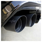 Inoxcar - Finale con silenziatore 2 x Ø90 mm DX+SX (Black Ceramic) - Ravasicorse