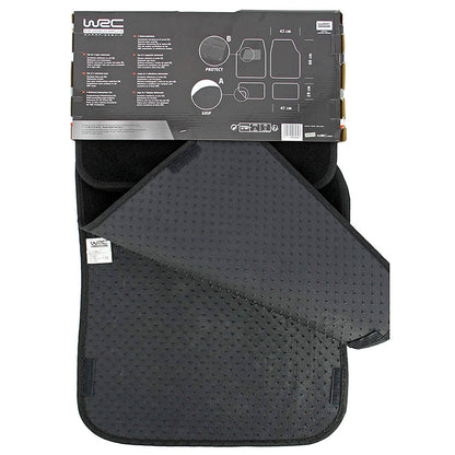 WRC - Set 4 tappetini moquette (pelo raso nero) - Ravasicorse