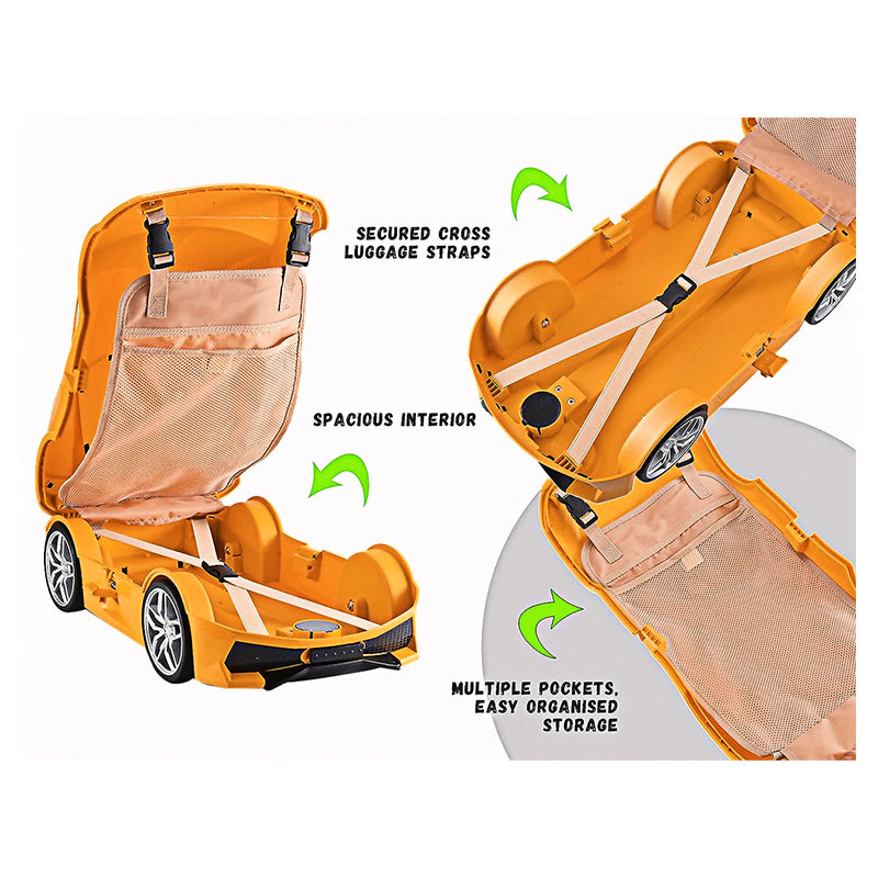 Trolley valigia da viaggio replica Lambo (orange) - Ravasicorse