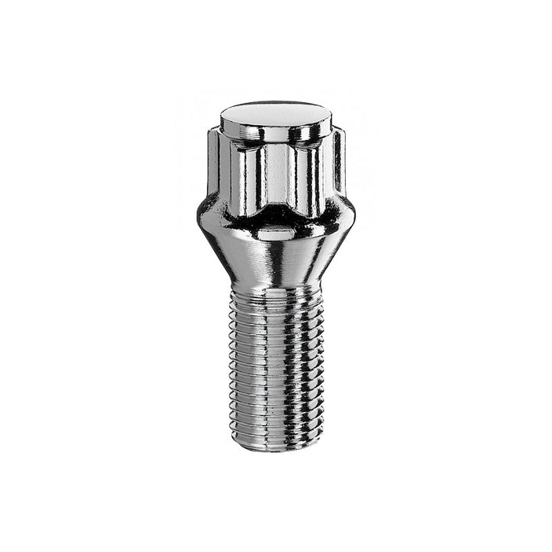 4 pz. - Bullone antifurto, sede conica 60°, 14x1.25x27 + chiave - Ravasicorse