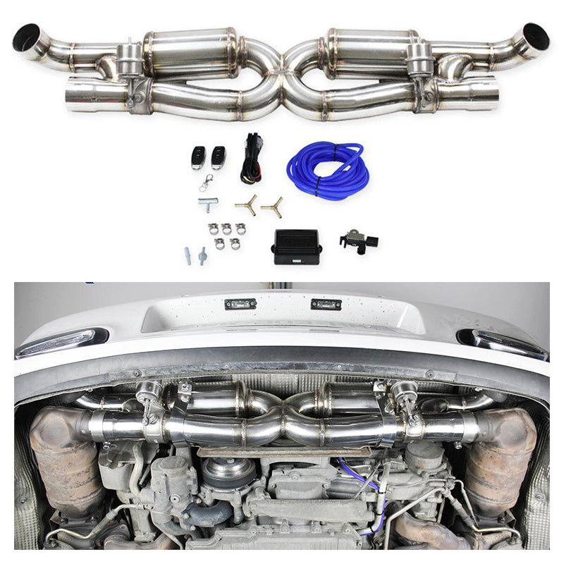 Inoxcar - Finale con silenziatore DX+SX + Valvole kit depressione + telecomando - Ravasicorse
