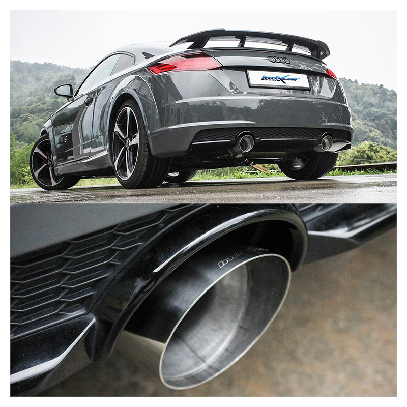 Inoxcar - Finale con silenziatore Ø100 mm DX+SX (Racing) + Valvole - Ravasicorse