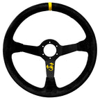 Volante personalizzato Abarth (logo inciso - suede leather) - Ravasicorse