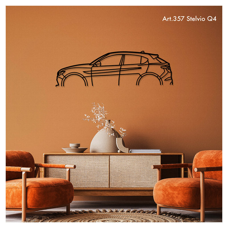 STELVIO Q4 - Metal car silhouette - Ravasicorse