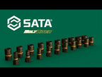 SATA - Set bussole 1/4" e 3/8" metrico/SAE BoltBiter (13 pz)