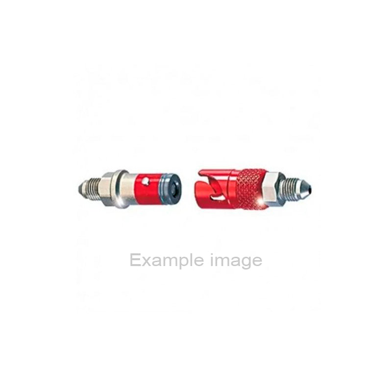Stäubli - Coppia connettori SPH 03/BA femmina e maschio con filetto JIC UNF 7/16 x 20 (dash 4 - rosso)