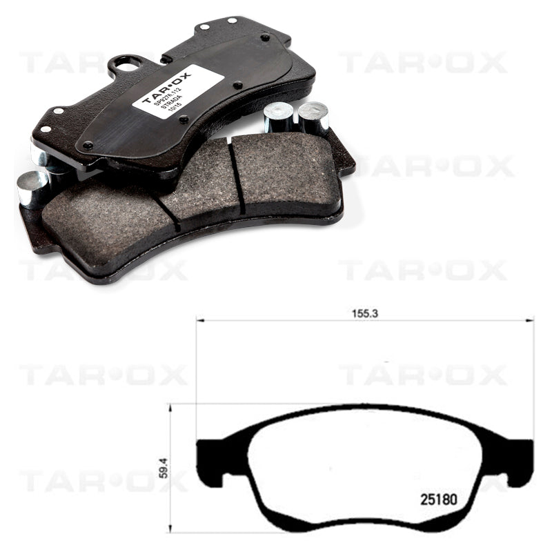 Tarox - Pastiglie freno Alfa Romeo Giulietta Typ 940 1.4 Tbi 120 HP - Front - Ravasicorse