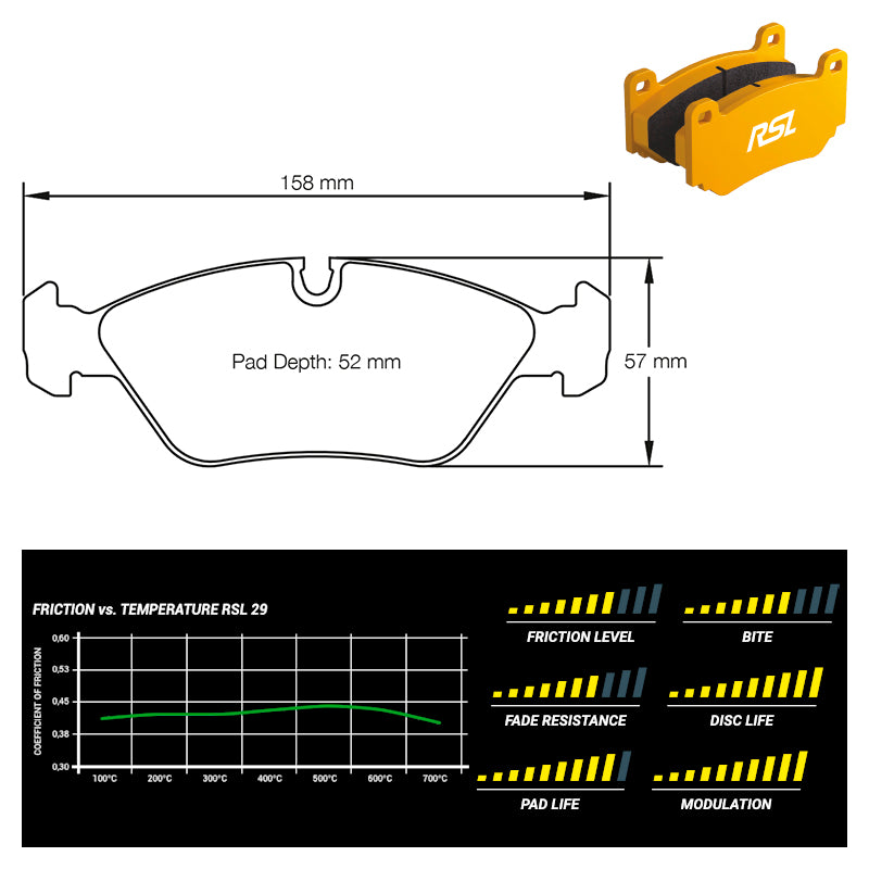 Pagid - Pastiglie freno BMW M3 [E30] EVO I & II (1144) - Front - Ravasicorse