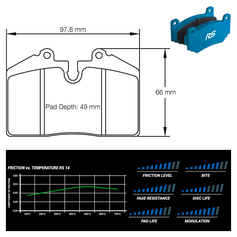 Pagid - Pastiglie freno Porsche 964 3.3/3.6 Turbo & Turbo S (1203) - Rear