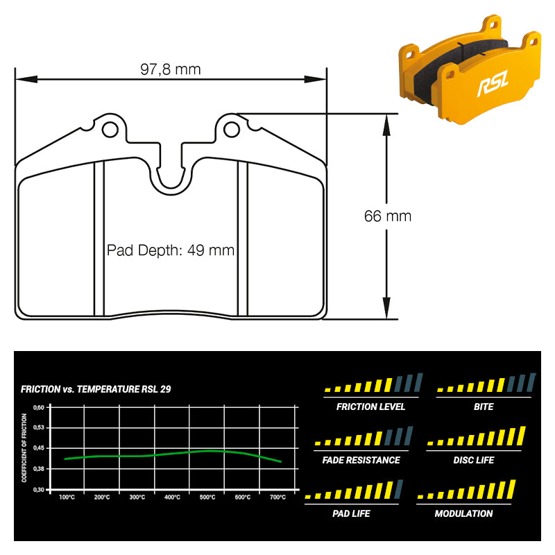 Pagid - Pastiglie freno Porsche 944 2.7 & 3.0 S2 (1203) - Front