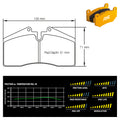 Pagid - Pastiglie freno Porsche 964 3.6 Carrera RS (1204) - Front - Ravasicorse