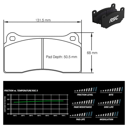 Pagid - Pastiglie freno Audi R8 5.2 FSI quattro (2nd generation) (1287) - Rear