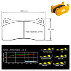 Pagid - Pastiglie freno Lamborghini Huracán and Performance [ceramic brakes] (1287) - Rear - Ravasicorse